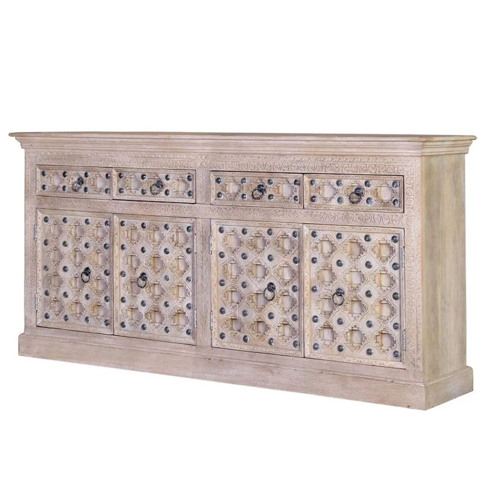 Wohnen Sideboards<Vintage Design Sideboard in White Wash - Uladan