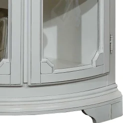 Wohnen Vitrinen<Vintage Eckvitrine in Weiß - Zarinas