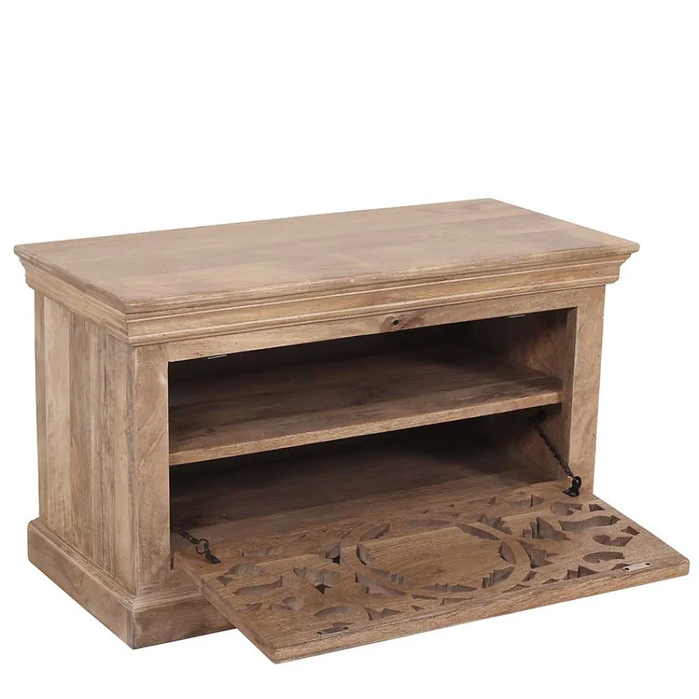 Wohnen Garderoben<Vintage Flurmöbel aus Holz Sandfarben - Runiasa (sechsteilig)