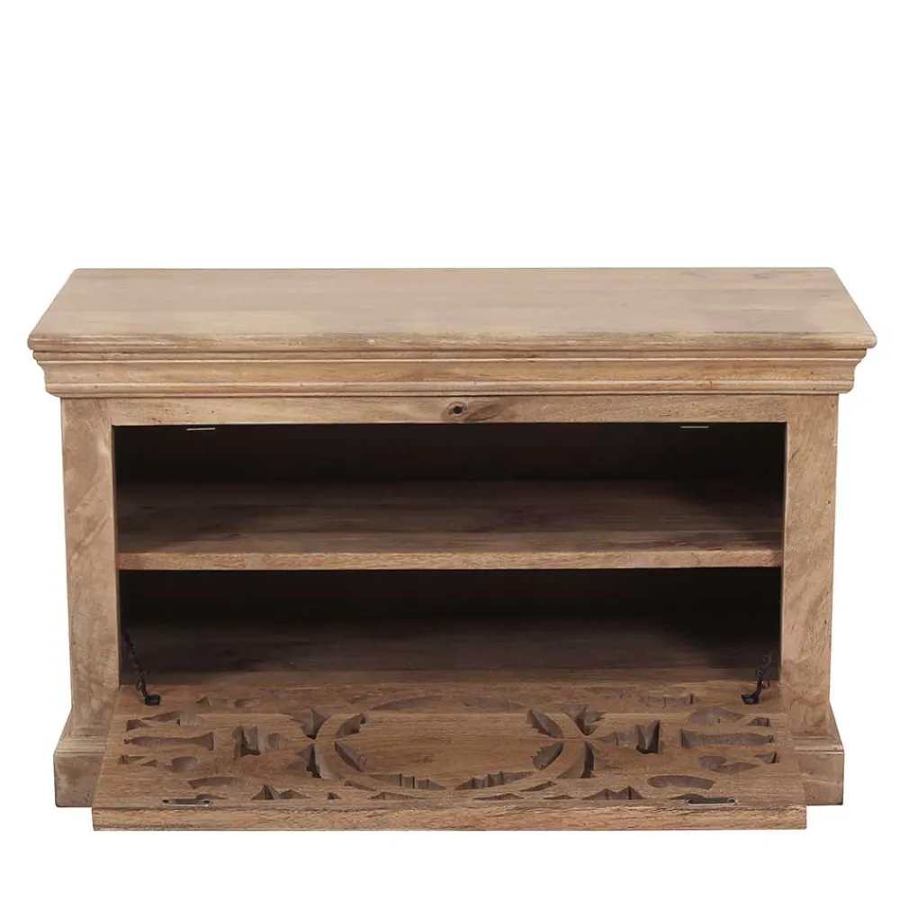 Wohnen Garderoben<Vintage Flurmöbel aus Holz Sandfarben - Runiasa (sechsteilig)