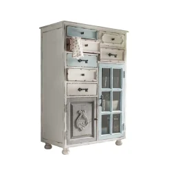 Wohnen Highboards<Vintage Landhaus Highboard - romantisch - Sacons