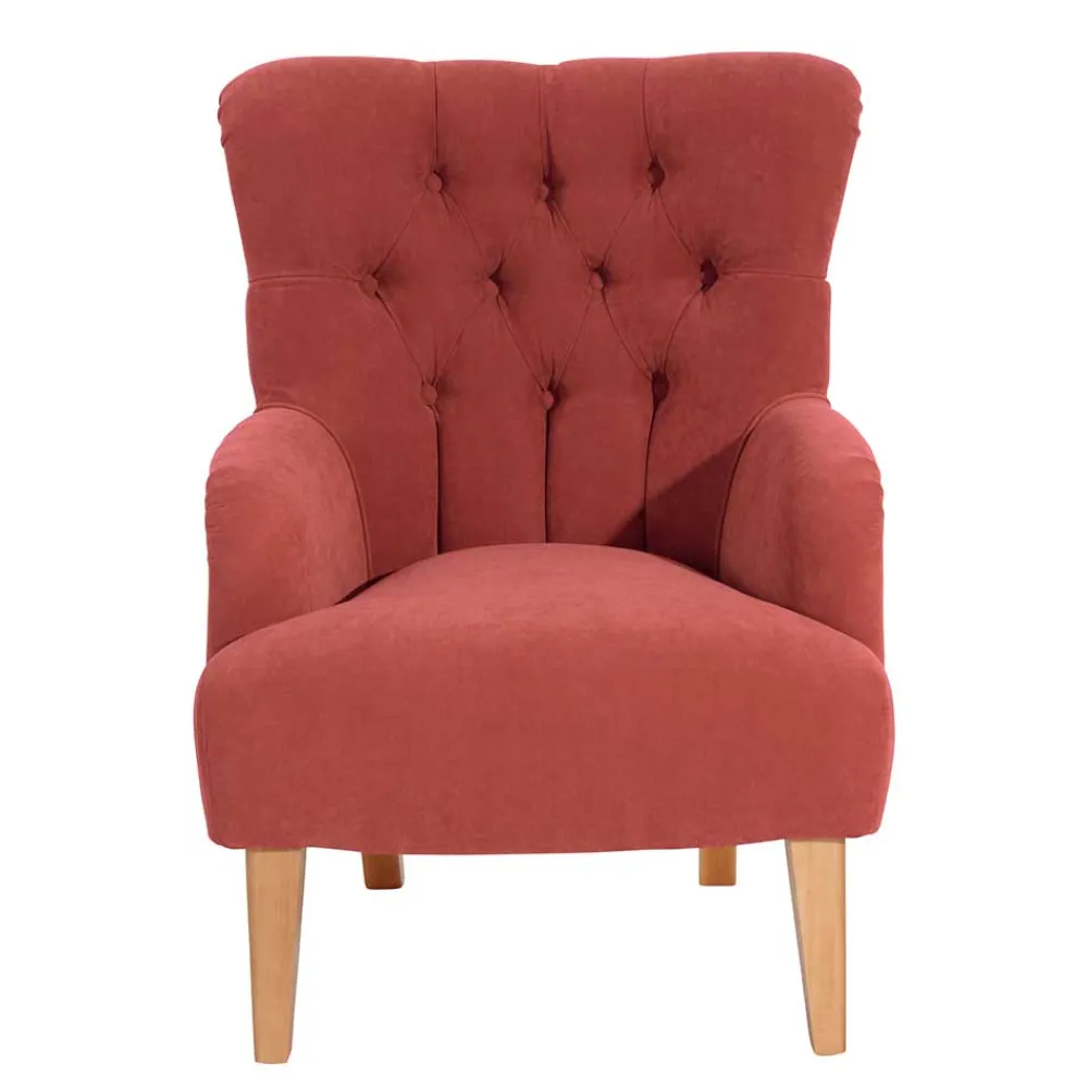 Wohnen Sessel<Vintage Sessel in Terracotta Velours - Granna