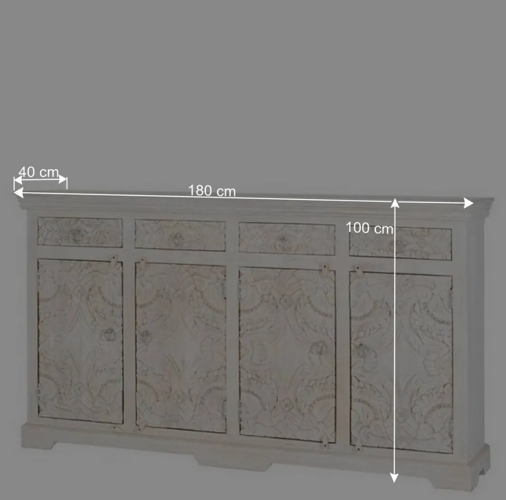 Wohnen Sideboards<Vintage Sideboard in Antikweiß - Celorma
