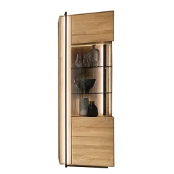 Wohnen Vitrinen|Schränke<Vitrine aus Asteiche Massivholz - Slaraduva