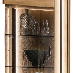 Wohnen Vitrinen|Schränke<Vitrine aus Asteiche Massivholz - Slaraduva