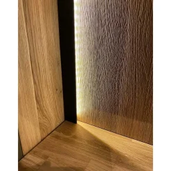 Wohnen Vitrinen|Schränke<Vitrine aus Asteiche Massivholz - Slaraduva
