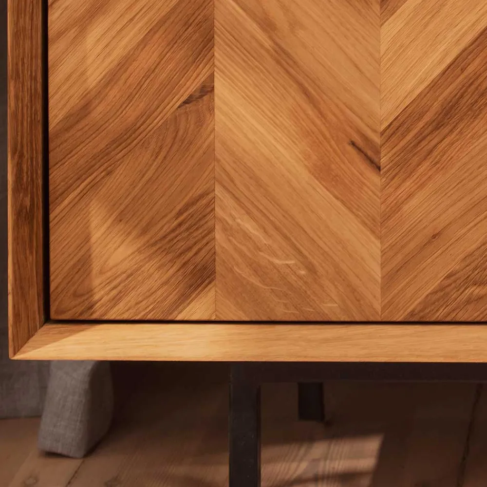 Wohnen Highboards|Vitrinen<Vitrine Highboard mit 3 Türen & Schubladen - Kerfa