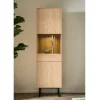 Wohnen Vitrinen<Vitrine in Eiche Stone Holzoptik - Jaskin
