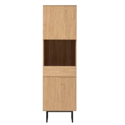 Wohnen Vitrinen<Vitrine in Eiche Stone Holzoptik - Jaskin