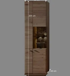 Wohnen Vitrinen<Vitrine in Esche und Wildeiche - Cassna