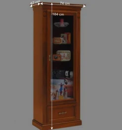 Wohnen Vitrinen<Vitrine in Kirschbaumfarben - Manukau