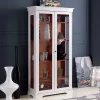 Wohnen Vitrinen<Vitrine in Weiß und Nussbaum - Zarinas