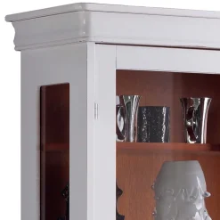 Wohnen Vitrinen<Vitrine in Weiß und Nussbaum - Zarinas