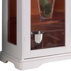 Wohnen Vitrinen<Vitrine in Weiß und Nussbaum - Zarinas
