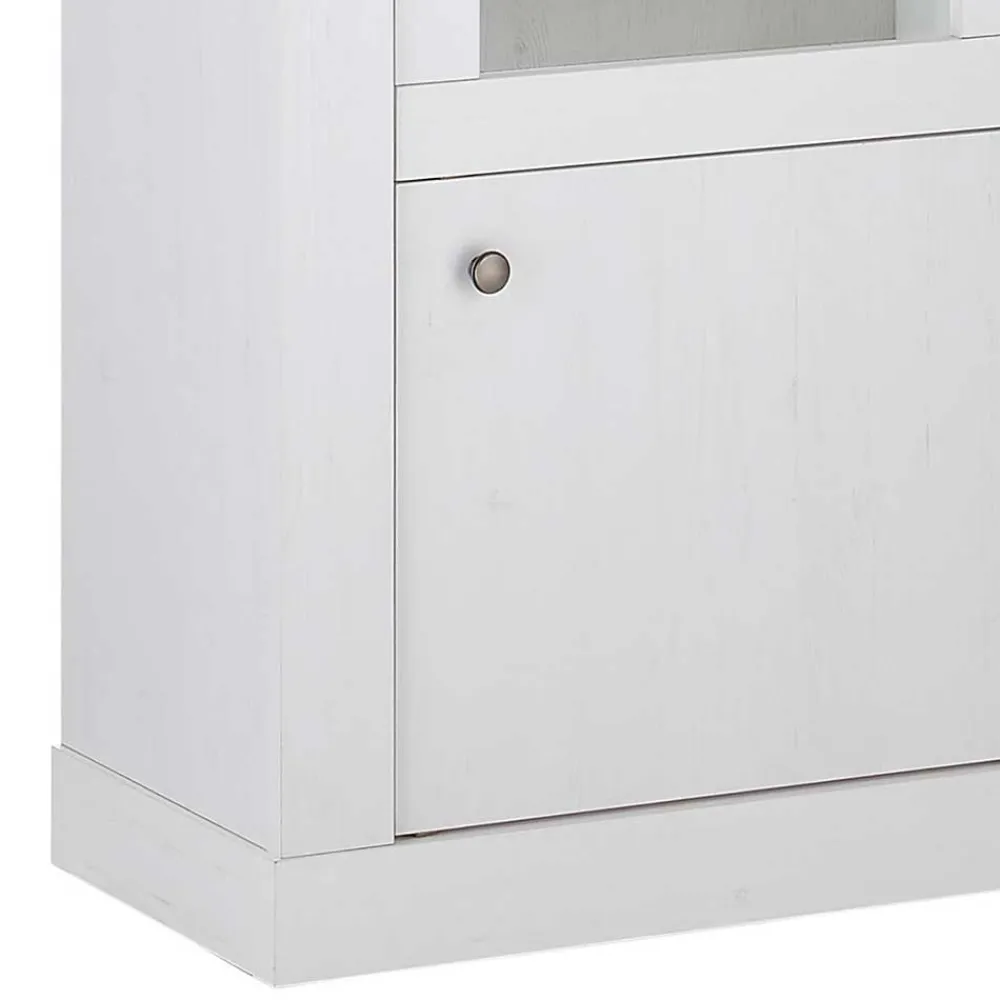 Wohnen Vitrinen<Vitrine in weißer Holzoptik Pinie - Liancos