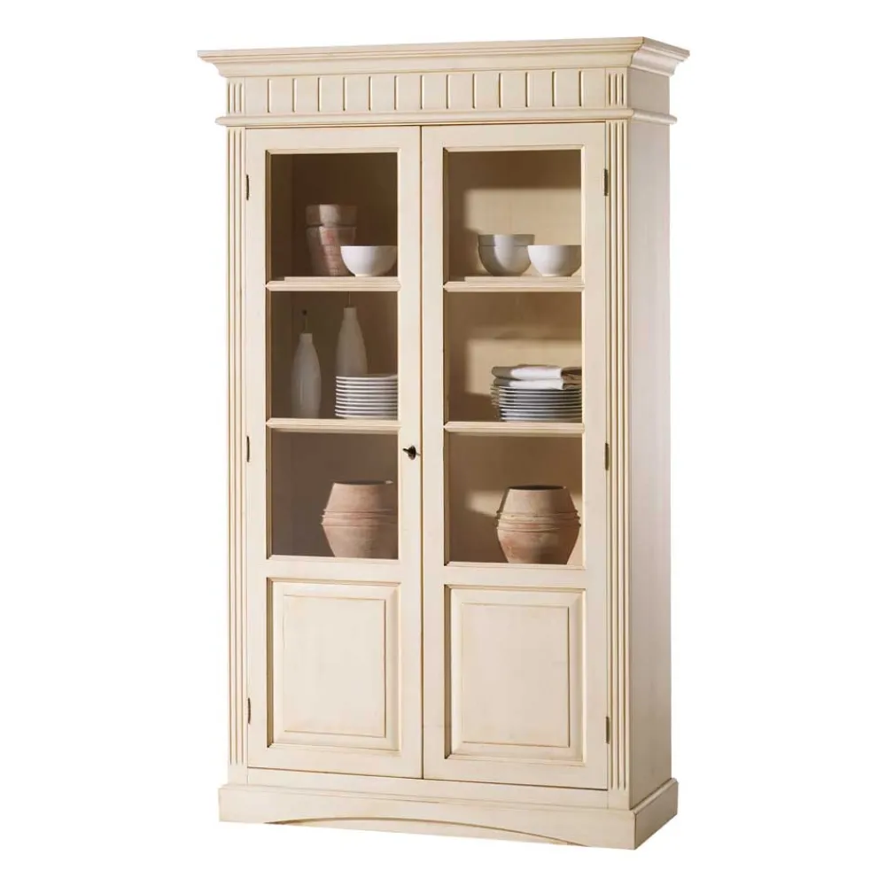 Wohnen Vitrinen<Vitrine Kulyna in Creme Vintage