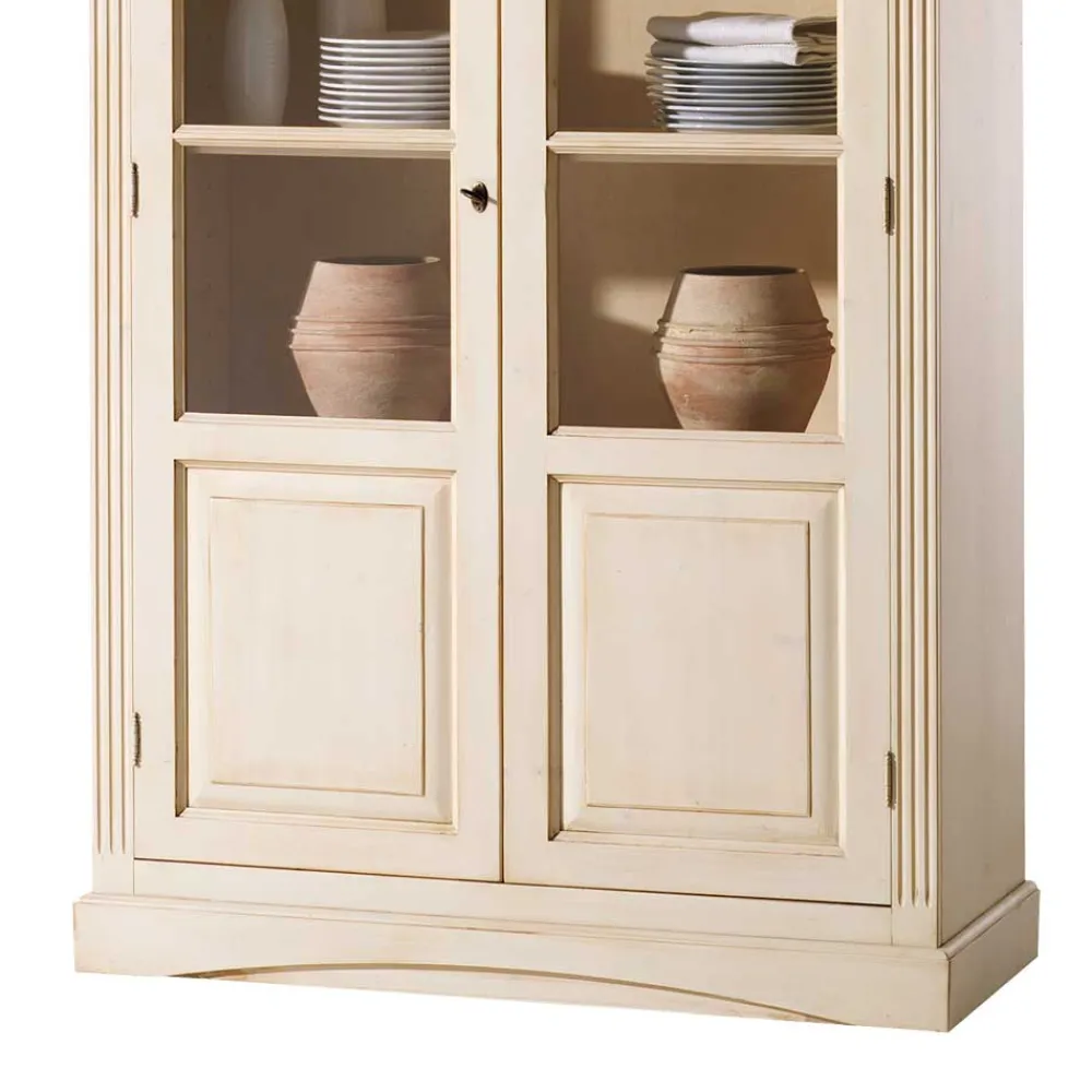Wohnen Vitrinen<Vitrine Kulyna in Creme Vintage