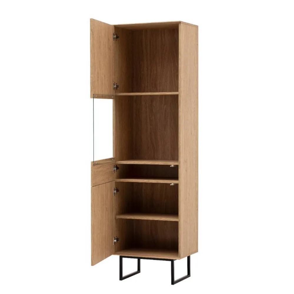 Wohnen Wohnwände<Vitrine und TV-Board Set - Jaskin (zweiteilig)