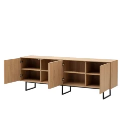 Wohnen Wohnwände<Vitrine und TV-Board Set - Jaskin (zweiteilig)
