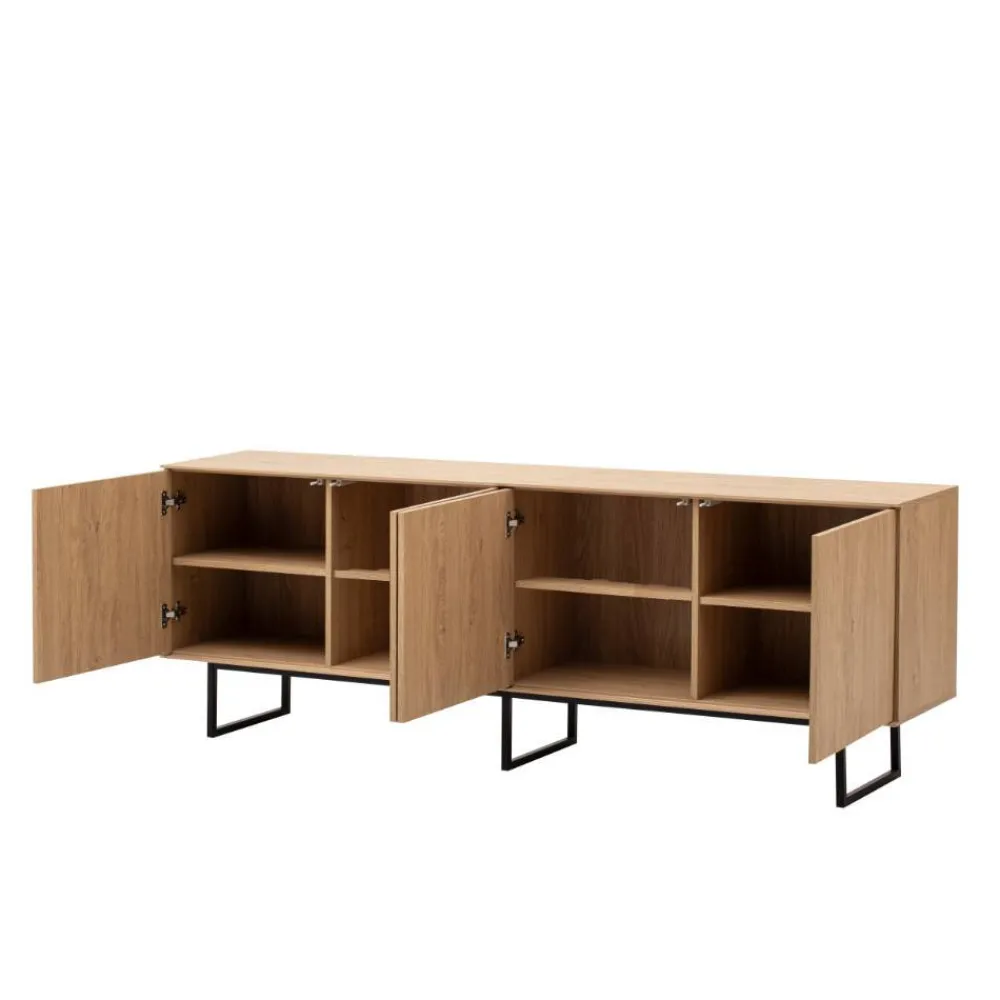 Wohnen Wohnwände<Vitrine und TV-Board Set - Jaskin (zweiteilig)