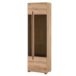 Wohnen Wohnwände<Vitrinenkombination und Wandboard Set - Brocus (vierteilig)