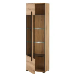 Wohnen Wohnwände<Vitrinenkombination und Wandboard Set - Brocus (vierteilig)