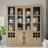Wohnen Vitrinen<Vitrinenschrank im Landhaus Look - Hengas