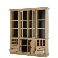 Wohnen Vitrinen<Vitrinenschrank im Landhaus Look - Hengas