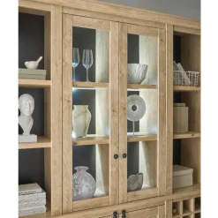 Wohnen Vitrinen<Vitrinenschrank im Landhaus Look - Hengas