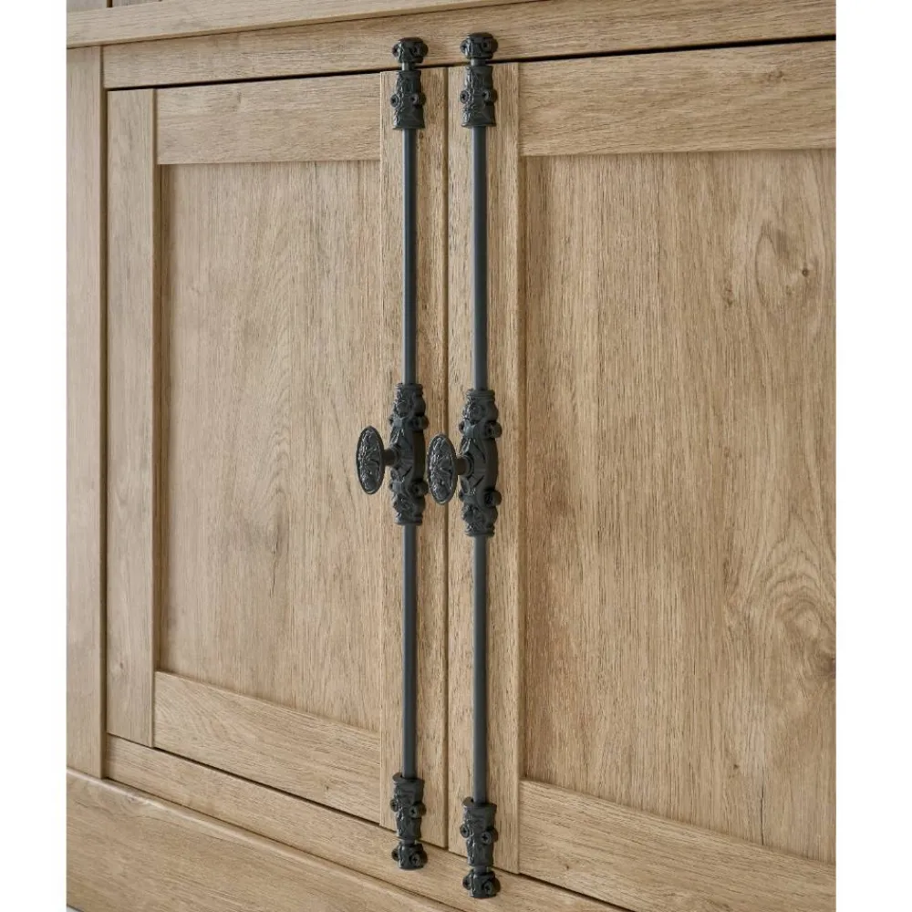 Wohnen Vitrinen<Vitrinenschrank im Landhaus Look - Hengas