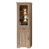 Wohnen Vitrinen<Vitrinenschrank in Eiche Optik mit LED - Barack