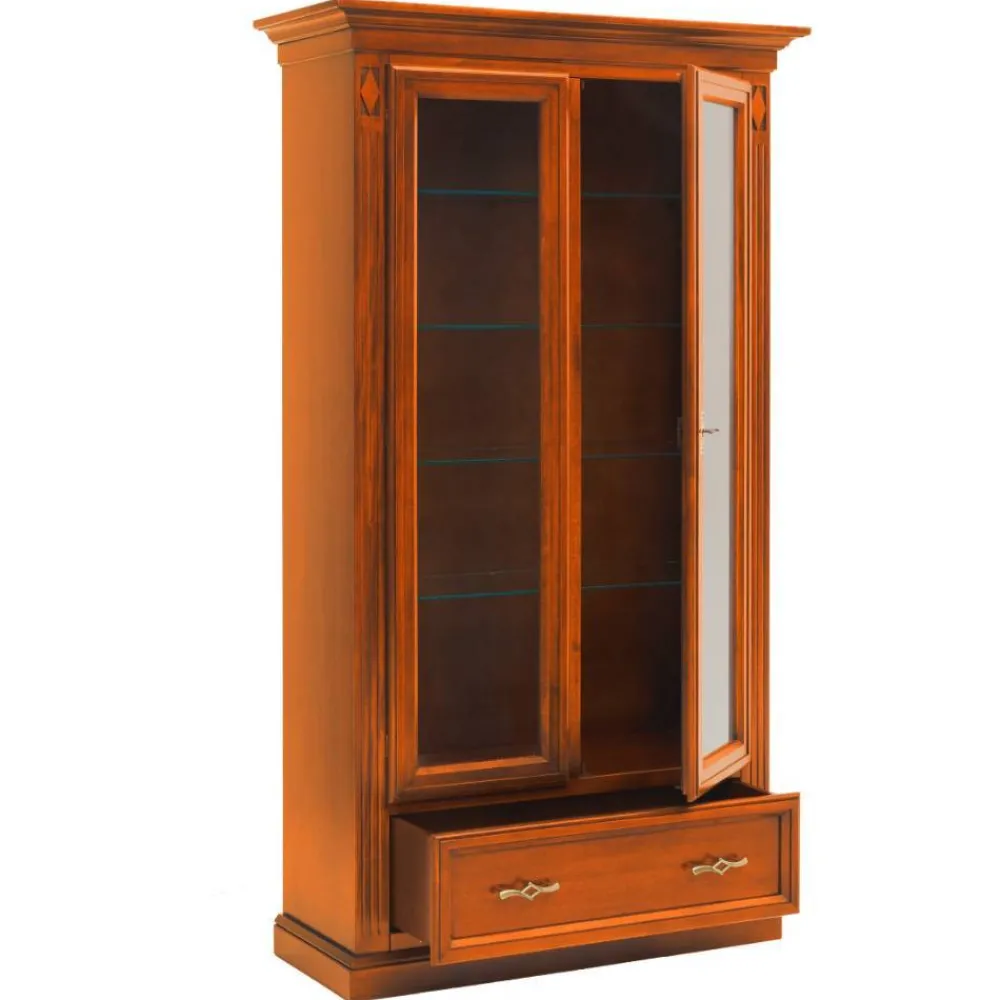 Wohnen Vitrinen<Vitrinenschrank in Kirschbaumfarben - Manukau