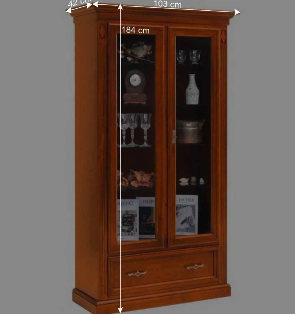 Wohnen Vitrinen<Vitrinenschrank in Kirschbaumfarben - Manukau