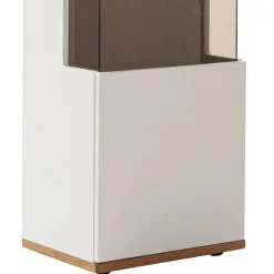 Wohnen Vitrinen<Vitrinen-Schrank in Soft White und Wildeiche - Yordyn