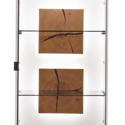 Wohnen Vitrinen<Vitrinen-Schrank in Soft White und Wildeiche - Yordyn