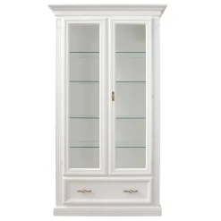 Wohnen Vitrinen<Vitrinenschrank in Weiß - Eli