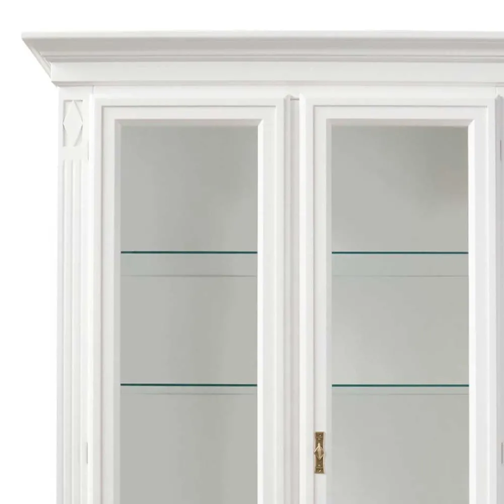 Wohnen Vitrinen<Vitrinenschrank in Weiß - Eli