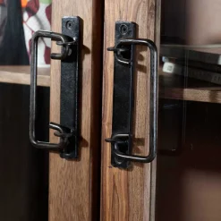 Wohnen Vitrinen<Vitrinenschrank Mendoza aus Akazie Massivholz