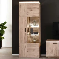 Wohnen Vitrinen<Vitrinenschrank mit LED Beleuchtung - Bekunion