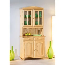 Wohnen Vitrinen<Vitrinenschrank Nabrosia im Landhausstil