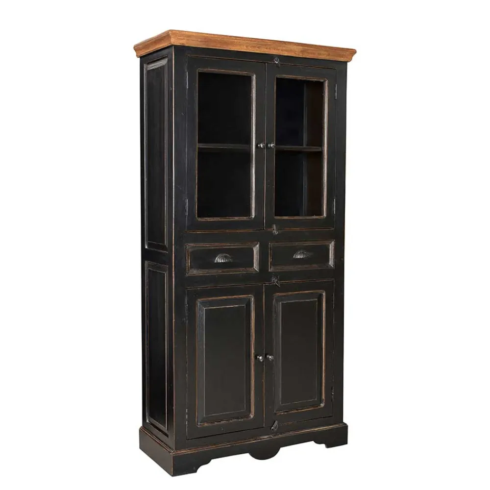 Wohnen Vitrinen<Vitrinenschrank Sentiments in Schwarz