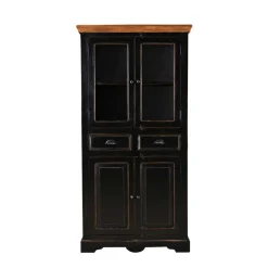 Wohnen Vitrinen<Vitrinenschrank Sentiments in Schwarz