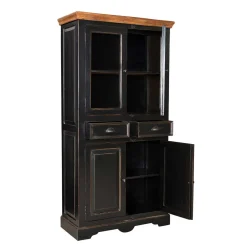 Wohnen Vitrinen<Vitrinenschrank Sentiments in Schwarz