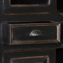 Wohnen Vitrinen<Vitrinenschrank Sentiments in Schwarz