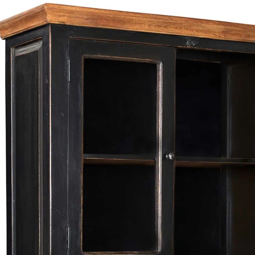 Wohnen Vitrinen<Vitrinenschrank Sentiments in Schwarz