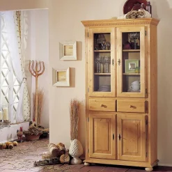 Wohnen Vitrinen<Vitrinenschrank Trenoro aus Fichte Massivholz