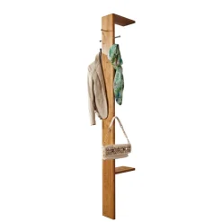 Wohnen Garderoben<Vollholz Garderobe aus Wildeiche Massivholz - Uvinessa