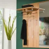Wohnen Garderoben<Wand Flurgarderobe Wislama aus Kernbuche Massivholz