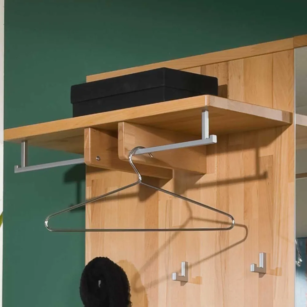 Wohnen Garderoben<Wand Flurgarderobe Wislama aus Kernbuche Massivholz