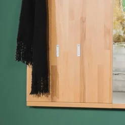 Wohnen Garderoben<Wand Flurgarderobe Wislama aus Kernbuche Massivholz